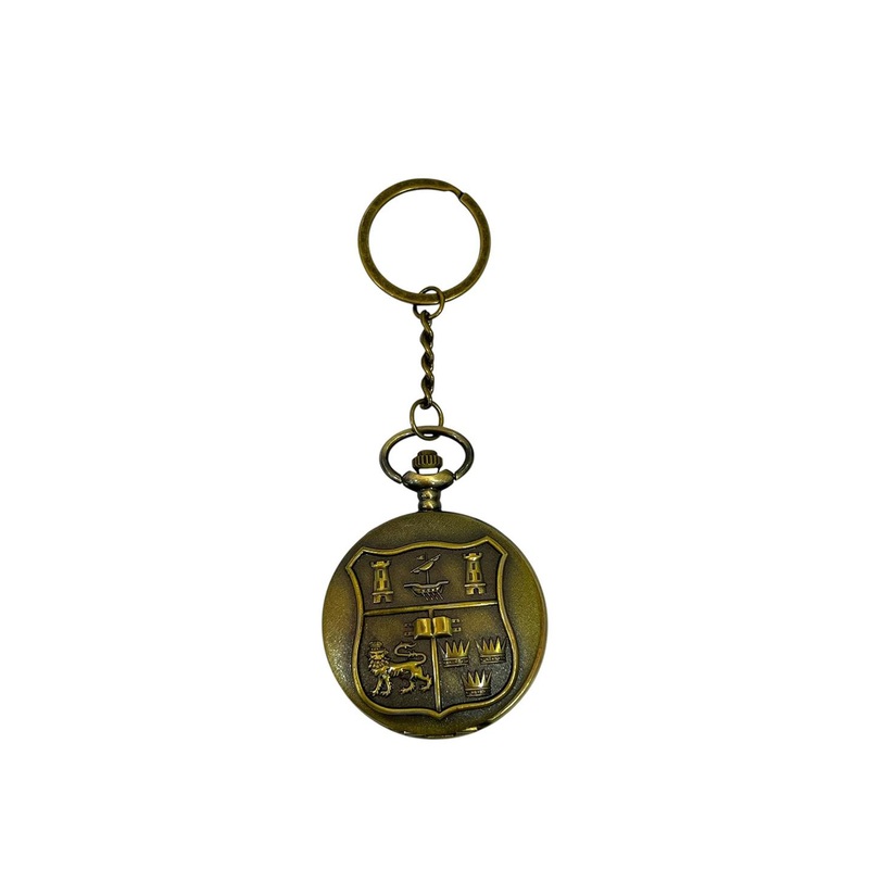 AUGEN Pocket Watch UCC Retro Vintage Key Chain