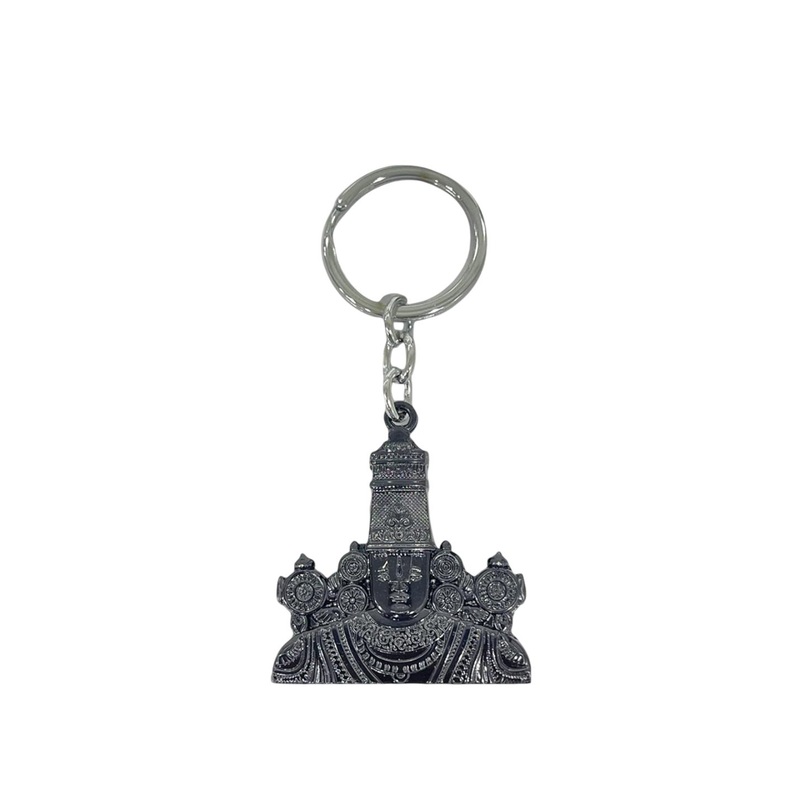 AUGEN Stainless Steel Lord Tirupati Key Chain