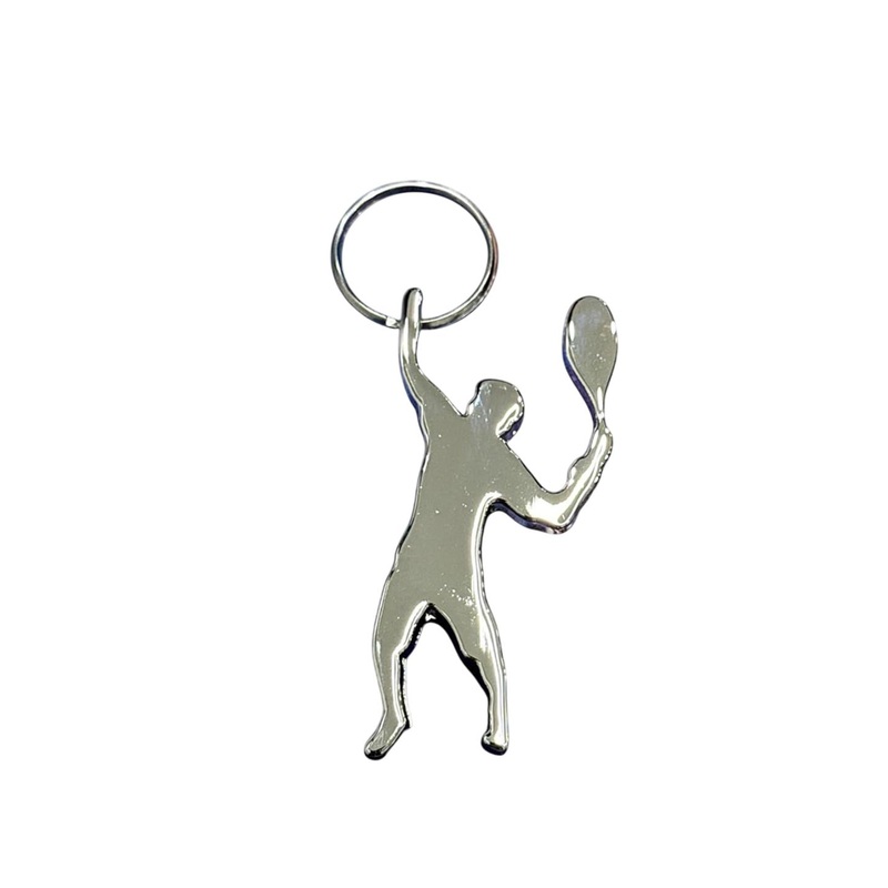 AUGEN Stainless Steel Premium Tennis-Charm Gifting Key Chain