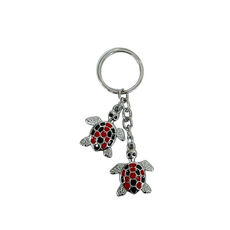 AUGEN Stainless Steel Turtle-Charm Gifting Key Chain