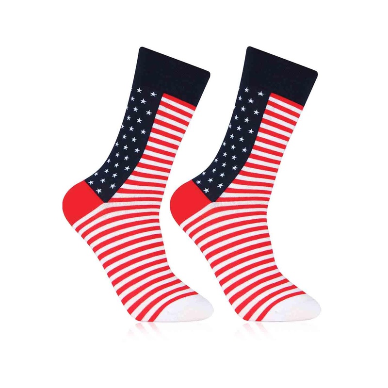 Bonjour Men Star Patterned Cotton Above Ankle-Length Socks