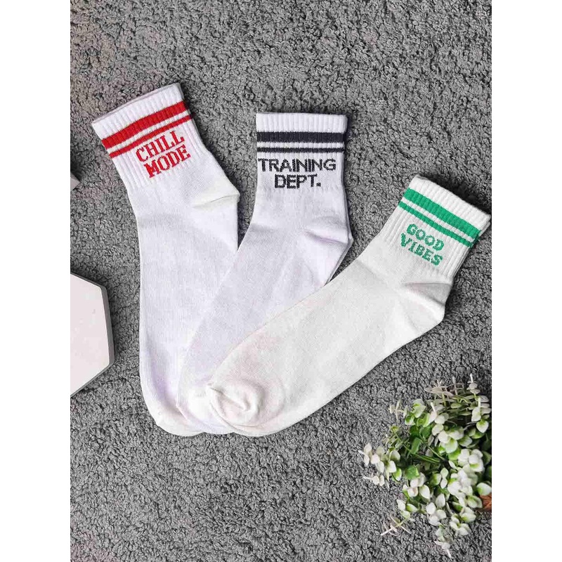Brauch Unisex Pack Of 3 Cotton Above Ankle-Length Socks