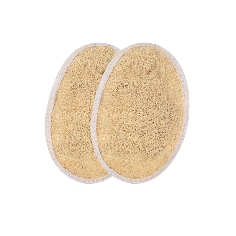CareDone Set Of 2 Natural Bath Loofah Scrubber
