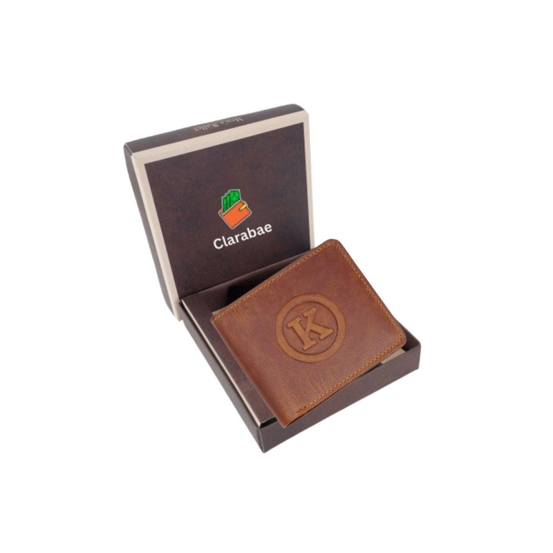 CLARABAE Men Leather Two Fold Wallet