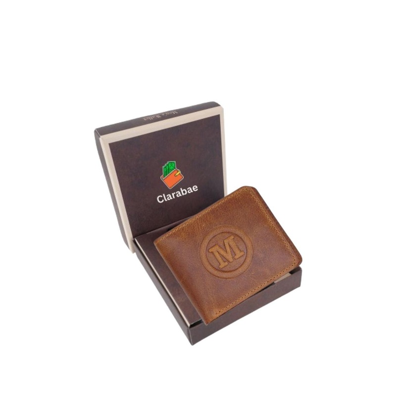CLARABAE Men Textured Leather Two Fold Wallet