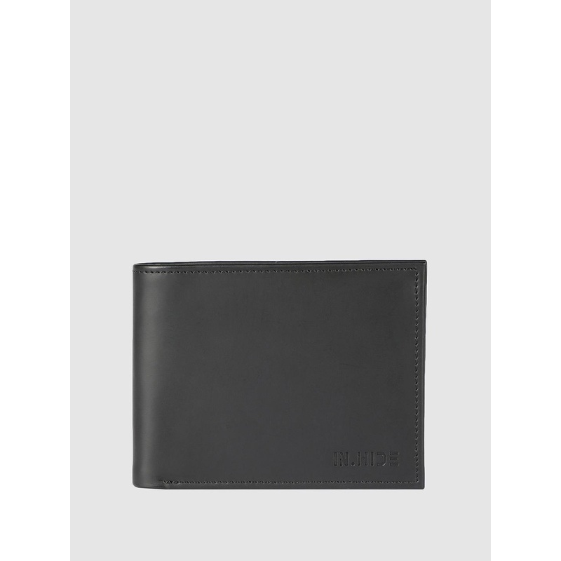 IN.HIDE Men Leather Two Fold Wallet 6 Card sSlots With Coin Pocket