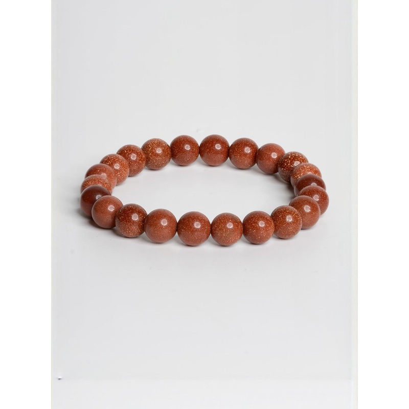 Look and Adorn Gold Sandstone Bracelet