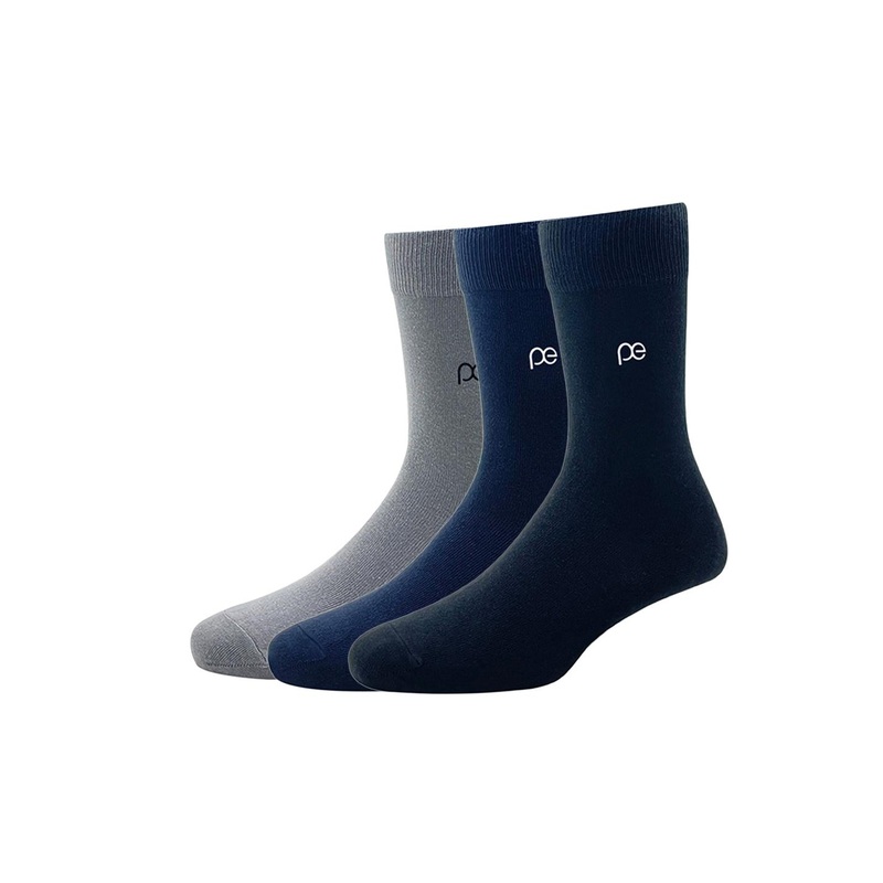 Peter England Men Pack Of 3 Solid Calf-Length Socks
