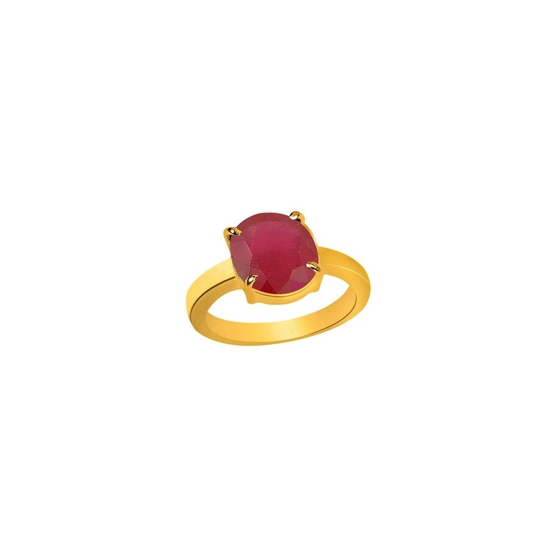 RAVIOUR LIFESTYLE SHYAMKRIPA GEMS 9.25 Ruby Manik Gemstone Stone Studded Finger Ring