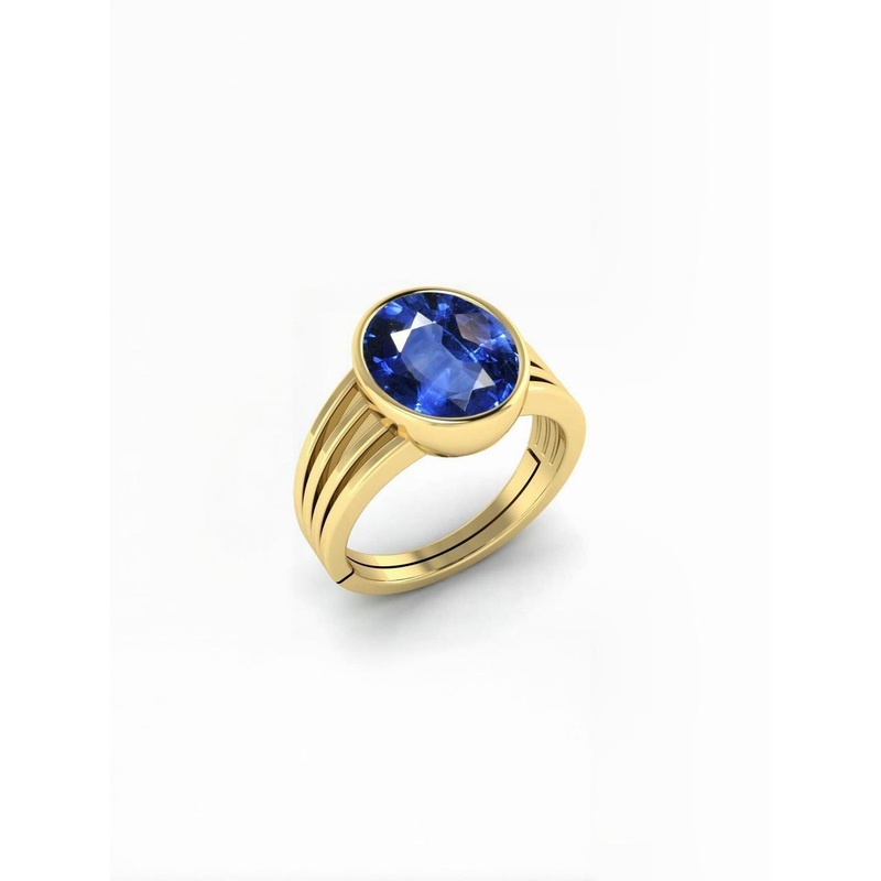 RAVIOUR LIFESTYLE Unisex 4.25 Ratt Sapphire  Studded Finger Ring