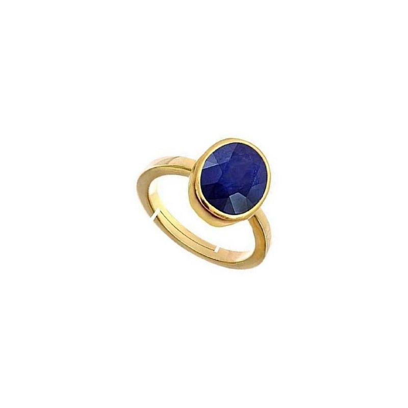 RAVIOUR LIFESTYLE Unisex Gold-Plated Kundli Gems-Studded Finger Ring