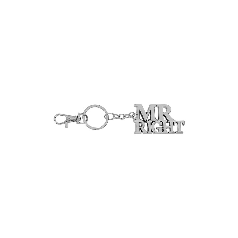 AUGEN Stainless Steel Mr Right Textured Key chain