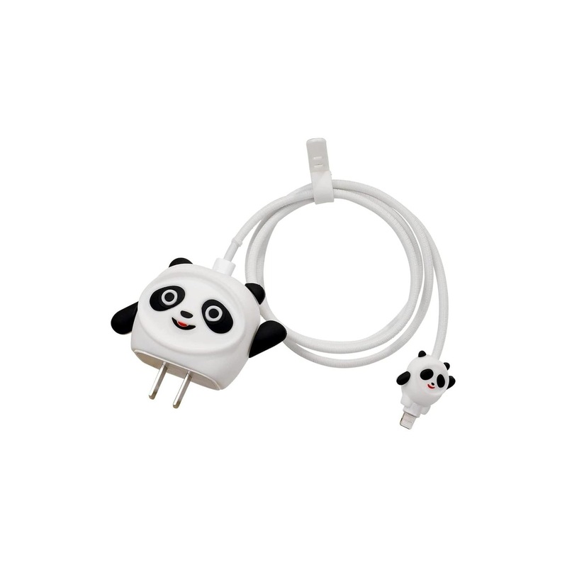 AUGEN Unisex Quirky 3D Design Silicone Protective Case for 20W iPhone USB-C Power