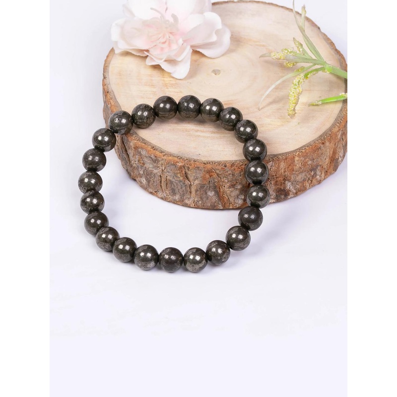 craftNyou Unisex Raw Pyrite Bracelet