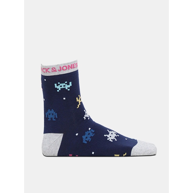 Jack & Jones Men Pack Of 2 Patterned Calf Length Socks