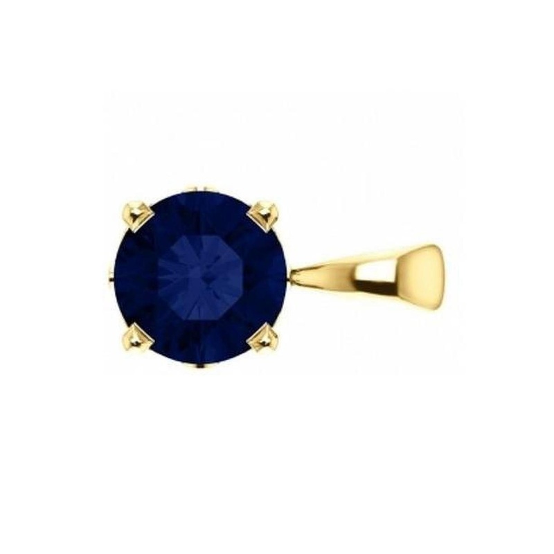 RAVIOUR LIFESTYLE Blue Sapphire Neelam Pendant