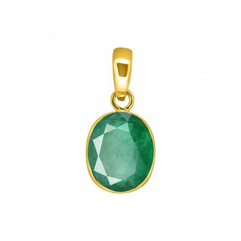 RAVIOUR LIFESTYLE Emerald Panna Gemstone Pendants