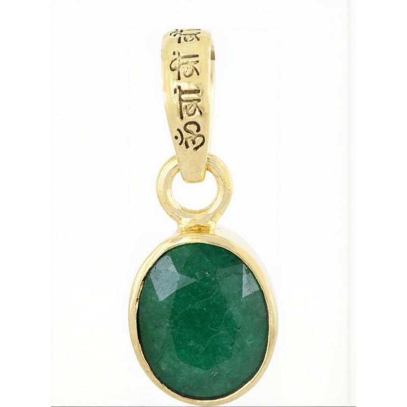 RAVIOUR LIFESTYLE Unisex Gold-Plated Artificial Stone Pendant