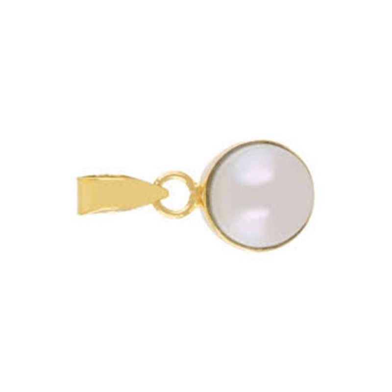 RAVIOUR LIFESTYLE Unisex Pearl Studded Circular Shaped Pendant
