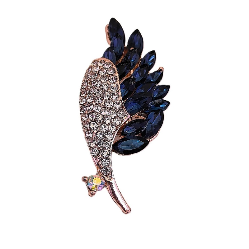 VOICI Stone Studded Brooch Lapel Pin
