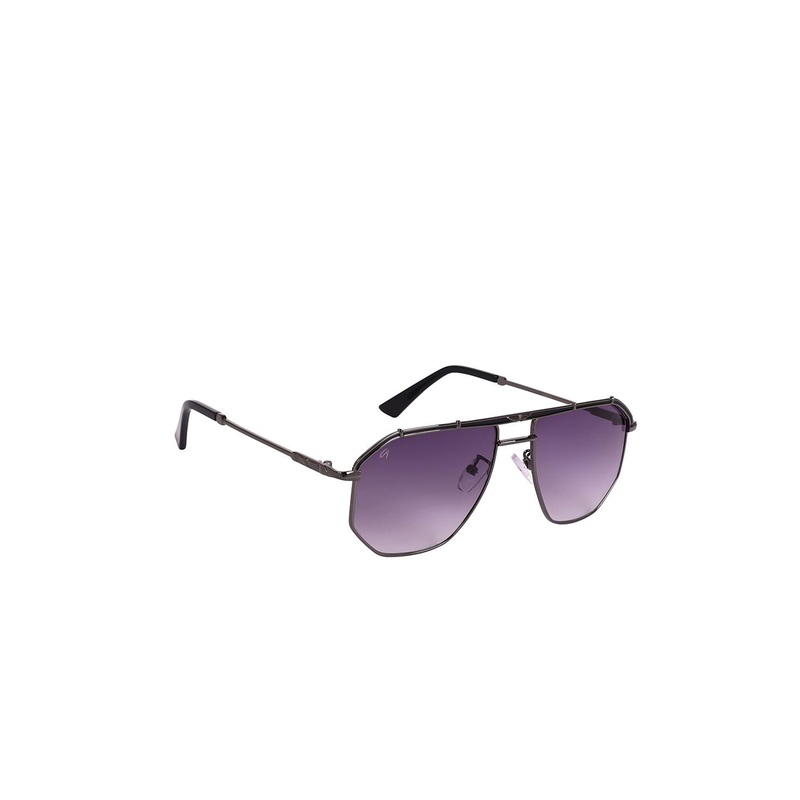 AISLIN Men Wayfarer Sunglass With UV Protected Lens ES_13428-93-AS-80737-PUR-GUN-WF