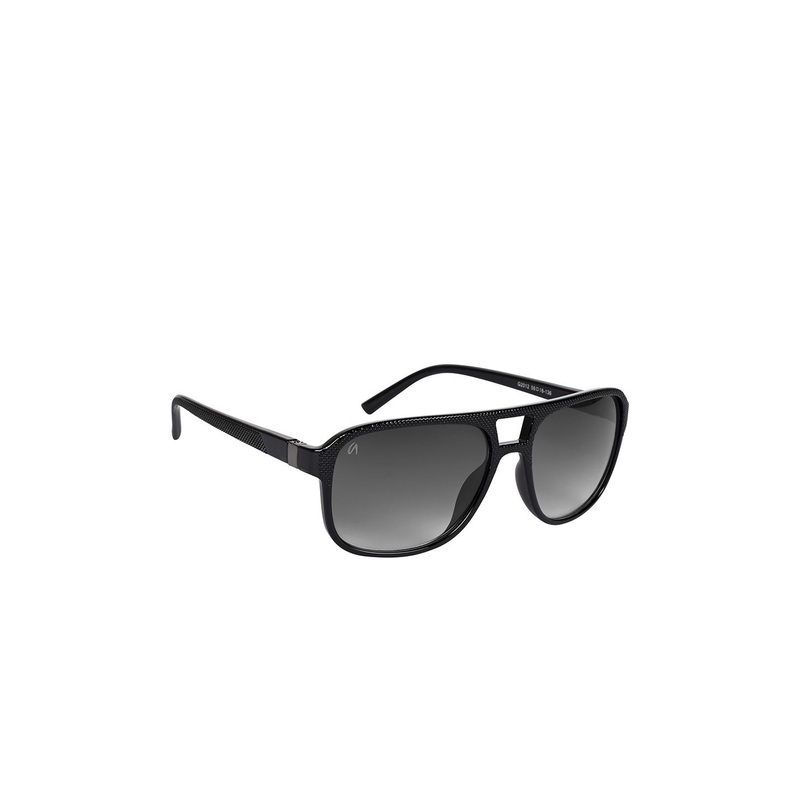 AISLIN Men Wayfarer Sunglass with UV Protected Lens ES_13518-95-AS-2012-GRY-BLK-WFWA