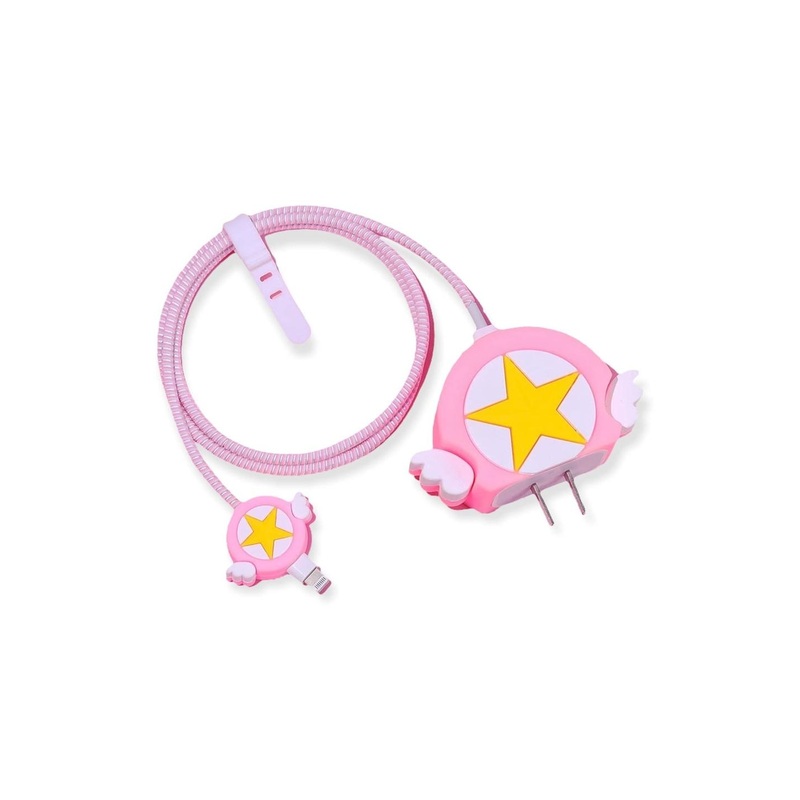 AUGEN Unisex Quirky 3D Design Silicone iPhone Charger Protective Case