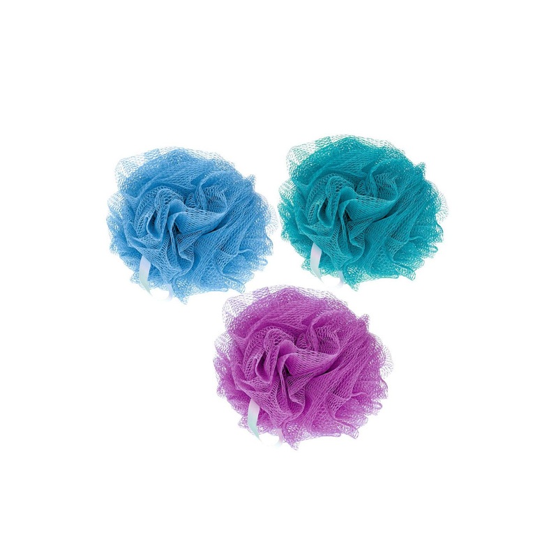 CareDone Set Of 3 Large Bath Loofah Sponge Scrubber Exfoliator For High Lather Cleansing