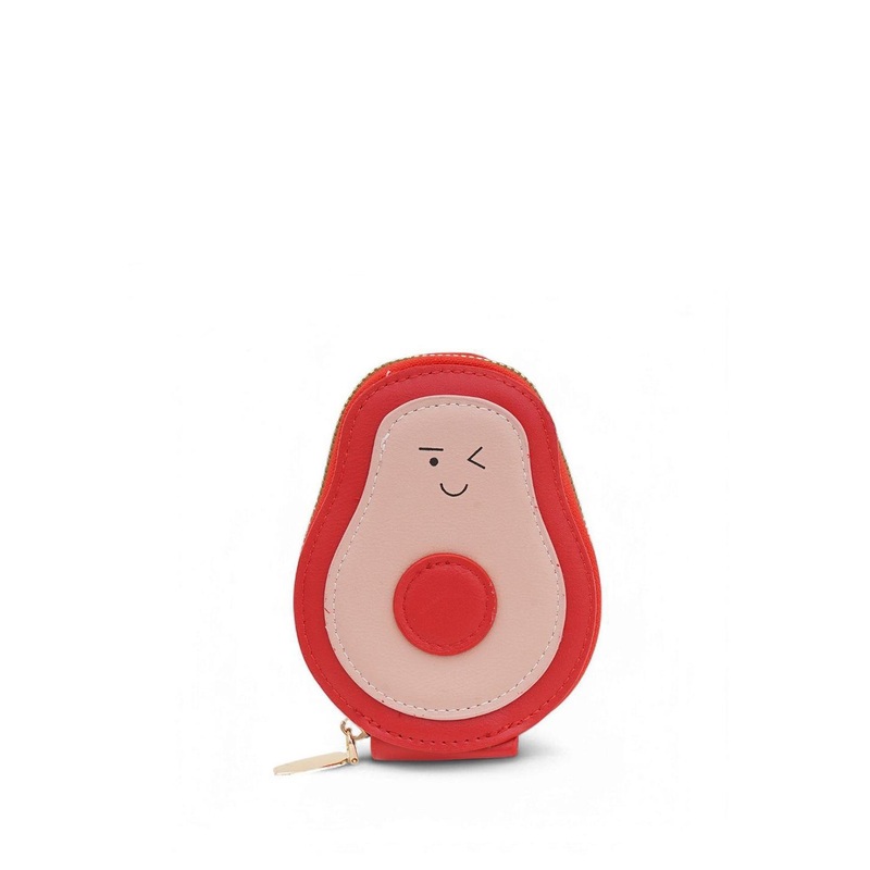 CLARABAE Men Leather Avocado Faux Printed Zip Around Wallet