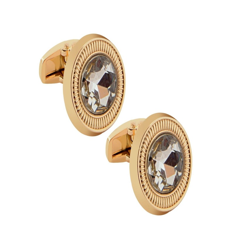 Curren Men Embellished Round Cufflink