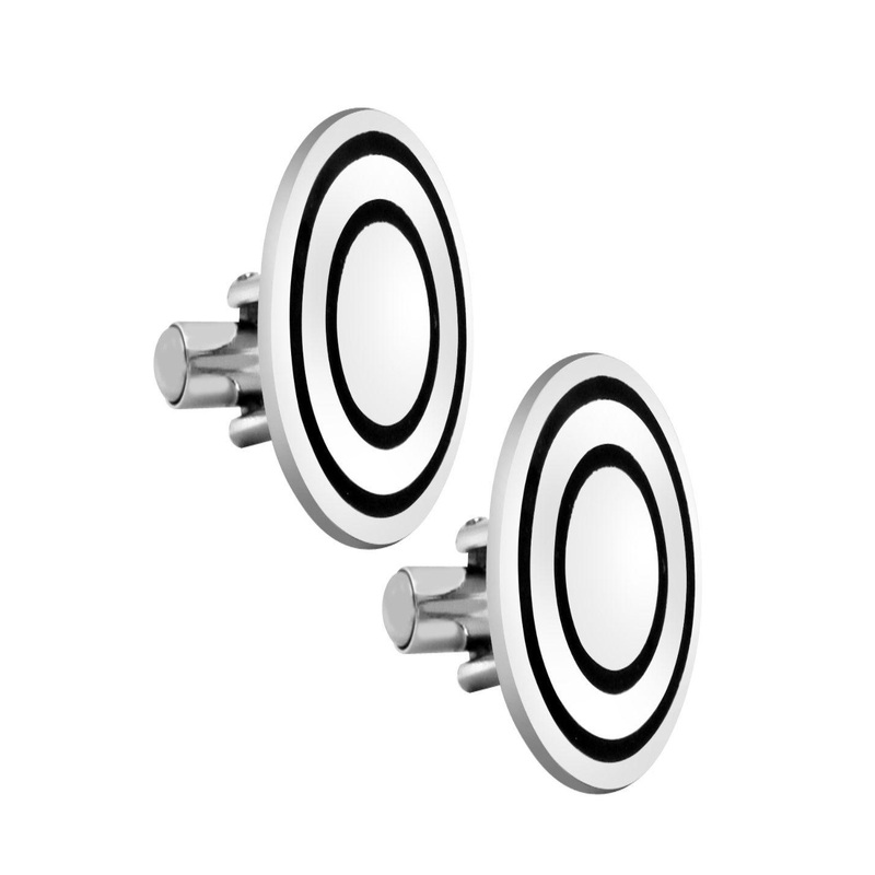 Curren Men Metal Round Cufflink