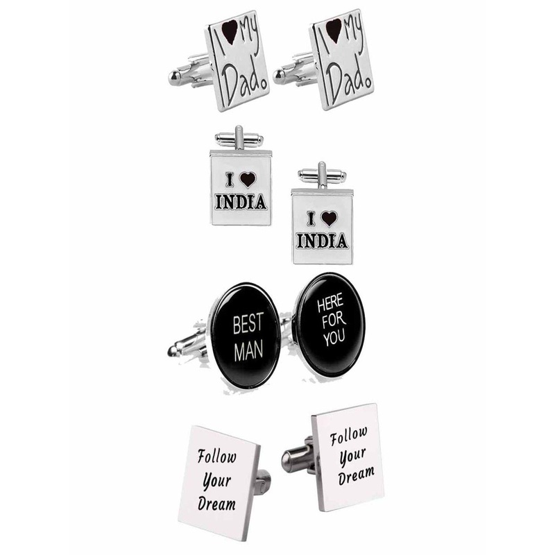 Curren Set Of 4 Printed Cufflink