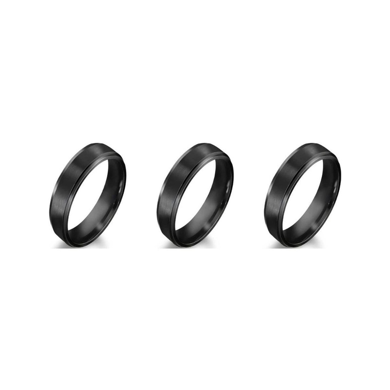 Dynamic Retail Global BLACK RINGS3 Alloy Ring ()