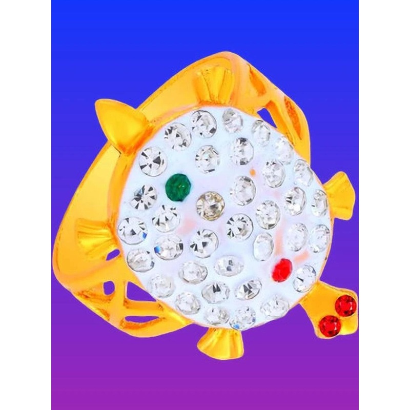 Dynamic Retail Global Tortoise Turtle Kachua Meru Ring for Men Women Boys Girl Vastu Fengshui t-184g Brass Gold Plated Ring ()