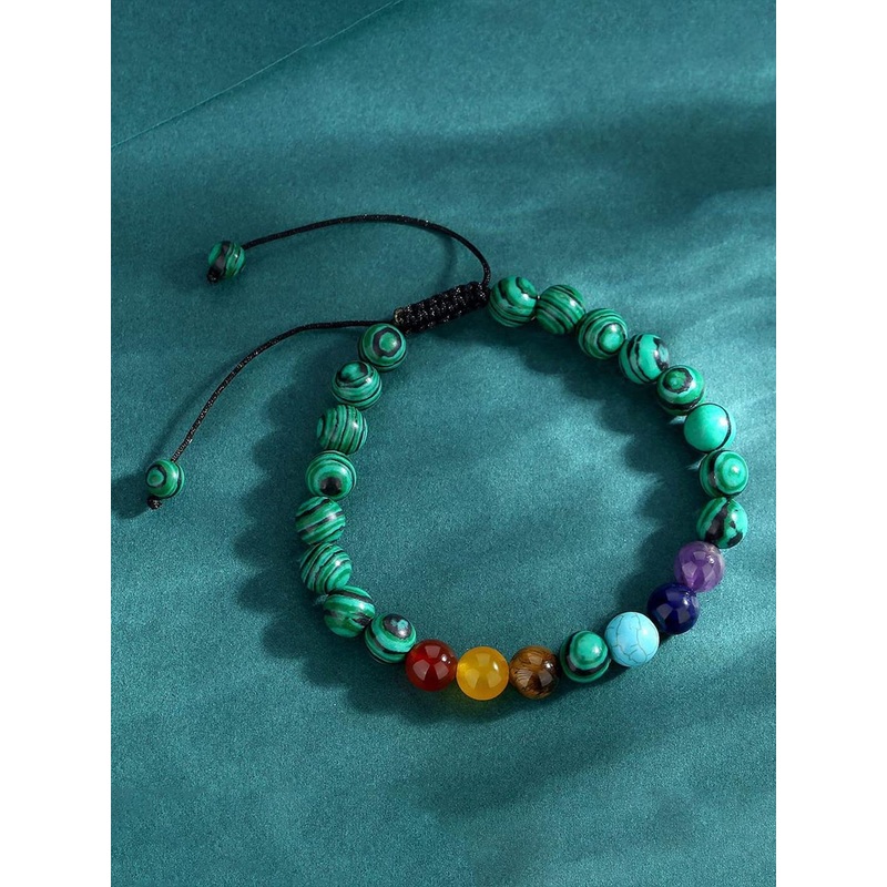 HOT AND BOLD Stone Beaded Link Bracelet