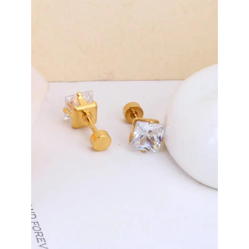 KARISHMA KREATIONS Gold-Plated Classic Studs Earrings