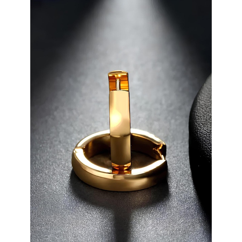 KARISHMA KREATIONS Gold-Plated Hoop Earrings