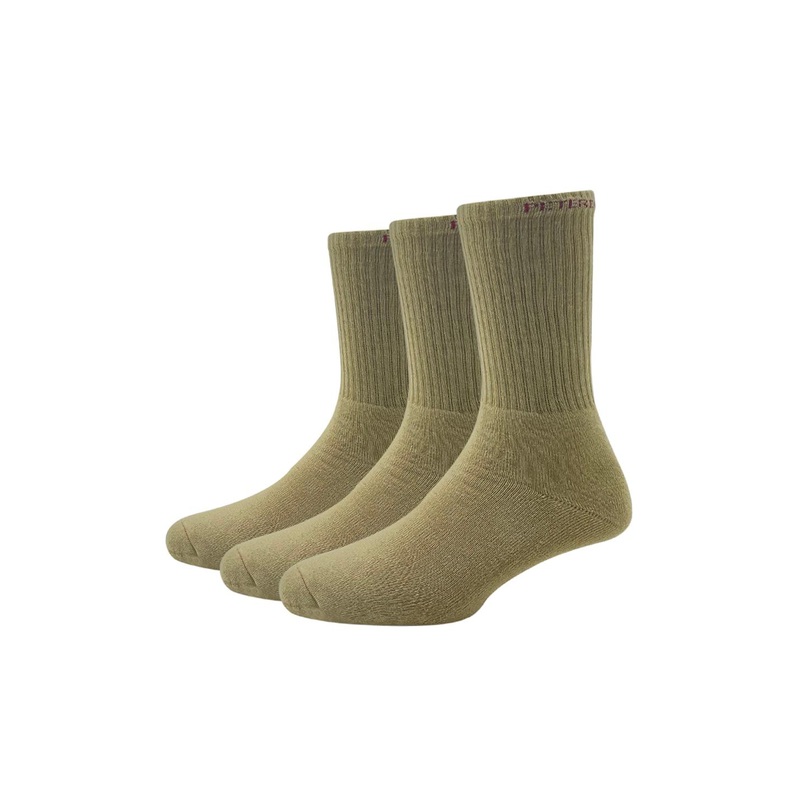 Peter England Men Pack Of 3 Grey Melange Solid Full Length Socks