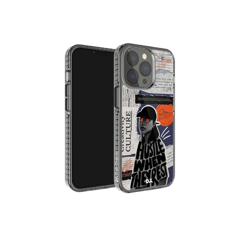 DailyObjects Hustle When They Rest Printed iPhone 13 Pro Max Super Slim Back Case
