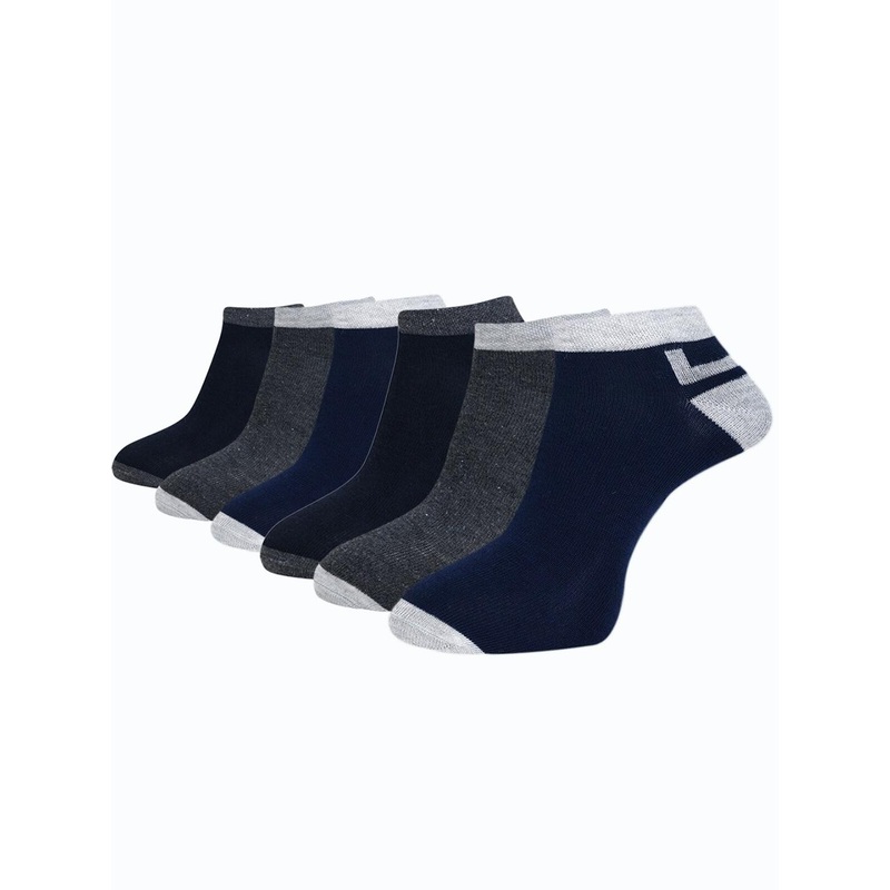 Dollar Socks Men Pack Of 6 Patterned Ankle Length Socks