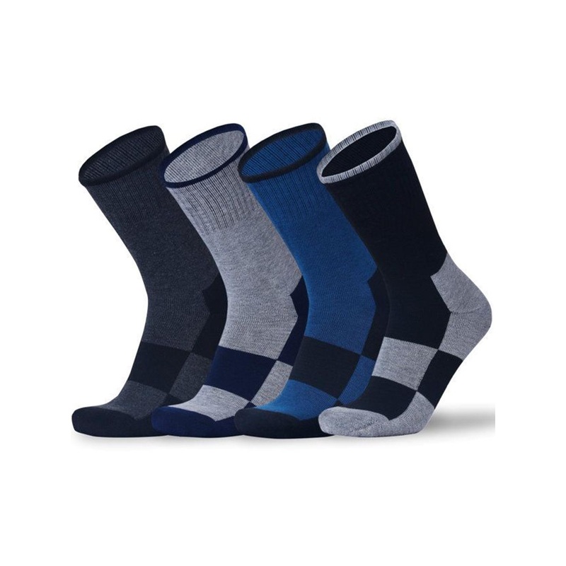RC. ROYAL CLASS Men Pack Of 4 Patterned Calf Length Socks
