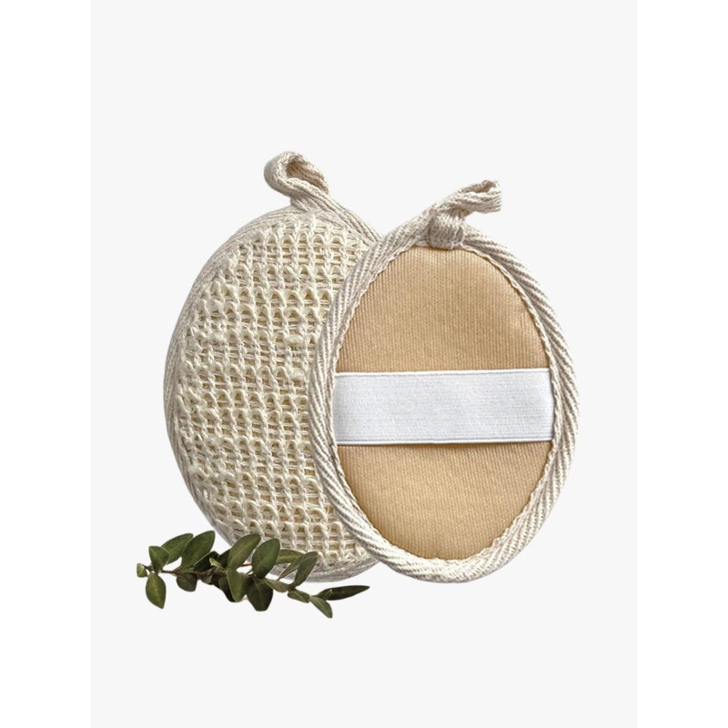 Rusabl Natural Ramie Fibers Oval Bath Scrubs