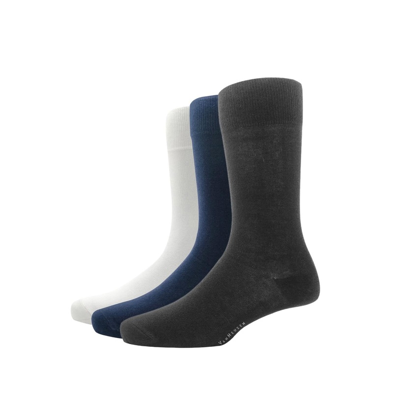 Van Heusen Men Pack of 3 Solid Calf-Length Socks