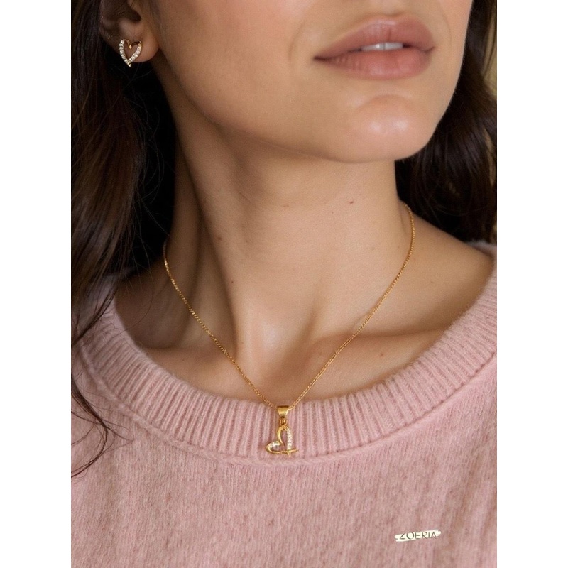 ZOERIA Unisex Brass Gold-Plated Chain