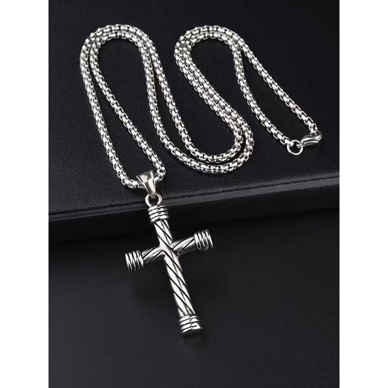 Bling Queen Unisex Stainless Steel Pendant With Chain