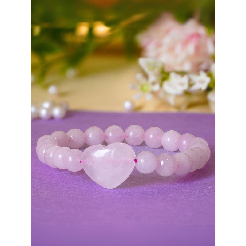 Japam Rose Quartz Queen Of Hearts Bracelet