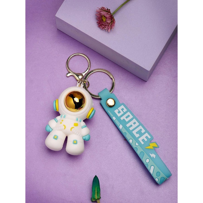 Shine N Sober Set Of 2 Spaceman Silicon Keychain