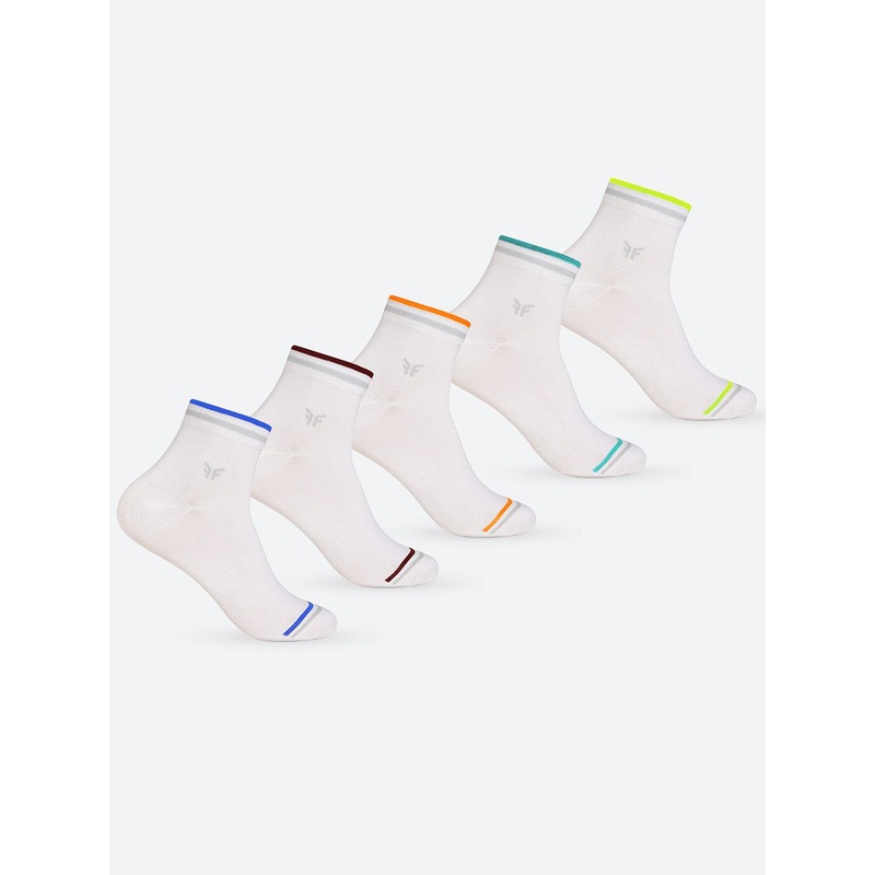 FOOTONS Men Pack Of 5 Above Ankle Socks