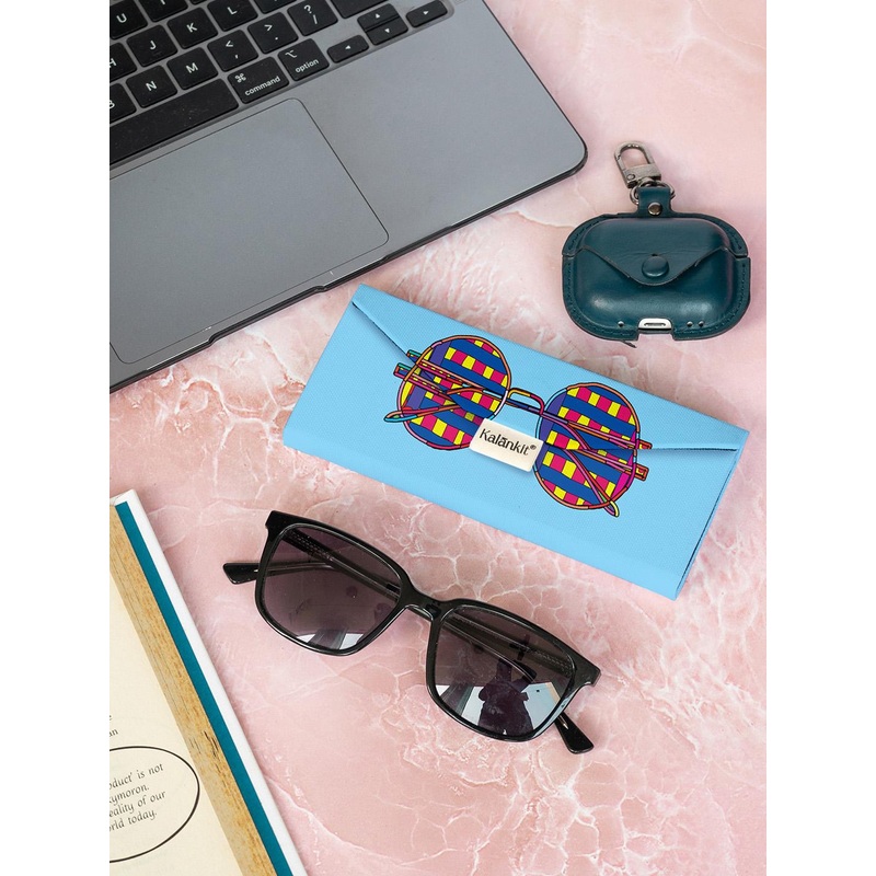 Kalankit Trifold Sunglass Case Stylish & Unisex Eyeglass Cover