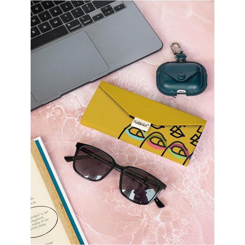 Kalankit Unisex Trifold Sunglass Case Stylish Eyeglass Cover
